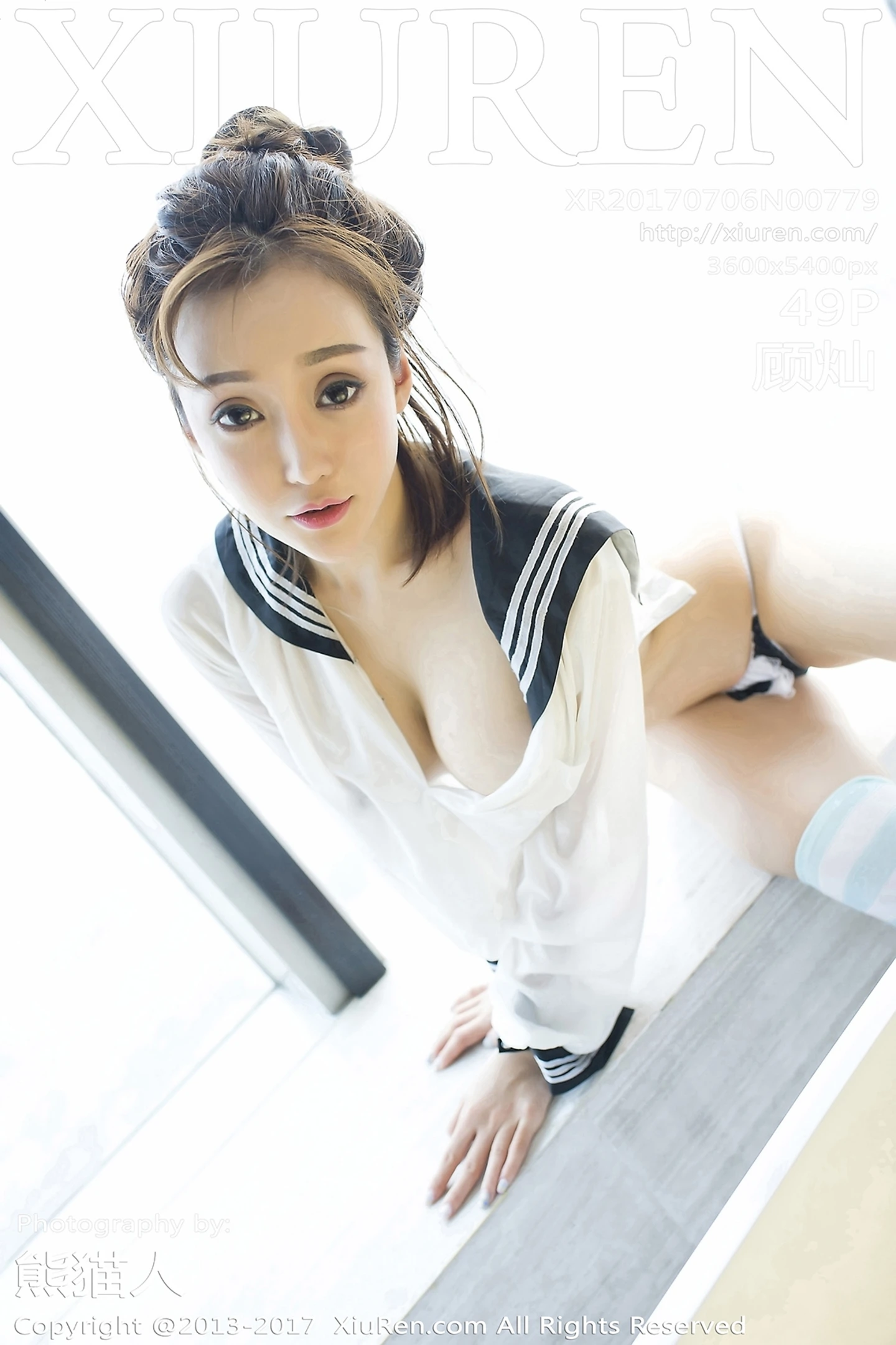 [XiuRen秀人网]No.779_网红嫩模顾灿条带死库水秀白嫩美乳学生制服湿身诱惑写真49P-秀人网 - XiuRen.Pro